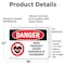Signmission Radiation & Laser Sign, 12 in H x 18 in W, Vinyl Decal, Rectangle OS-2PACK-DS-D-1218-L-1687 - alternate 3